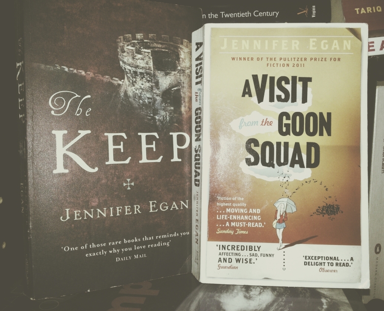 book covers of jenifer egan the keep and a visit from the goon squad