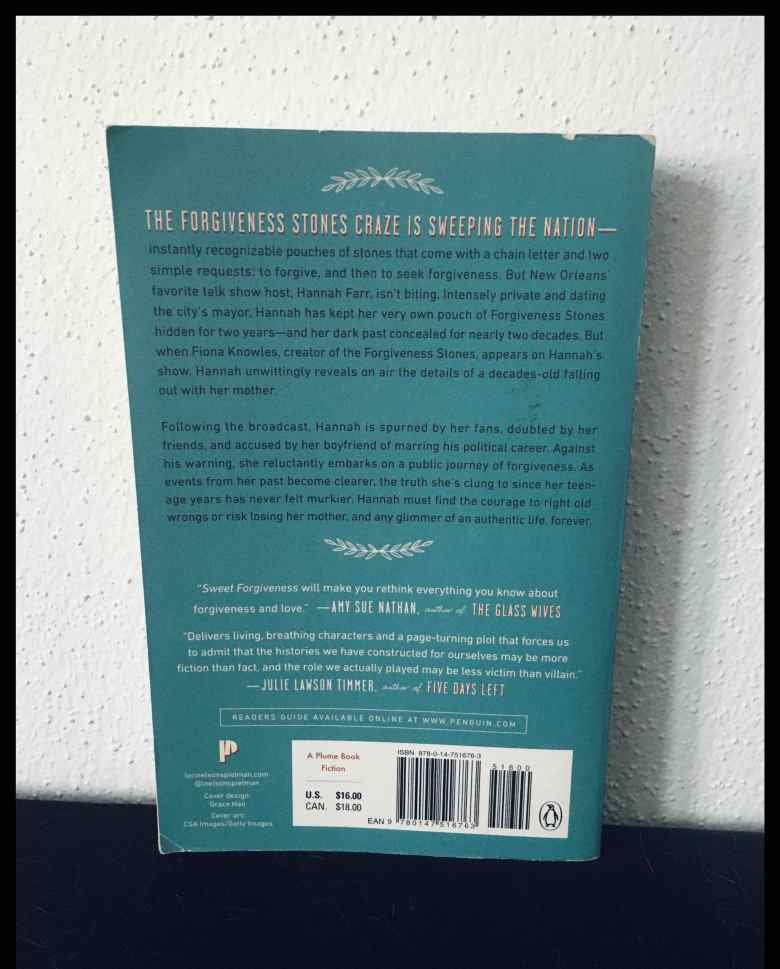 back of book cover with blurb