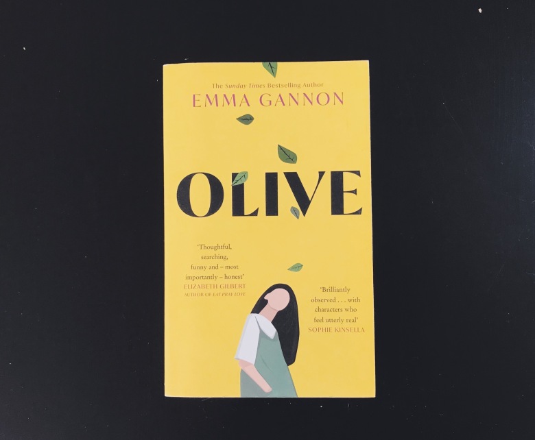 book cover black background Olive by Emma Gannon